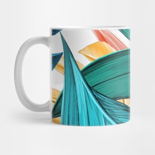 Colorful tropical leaves Mug